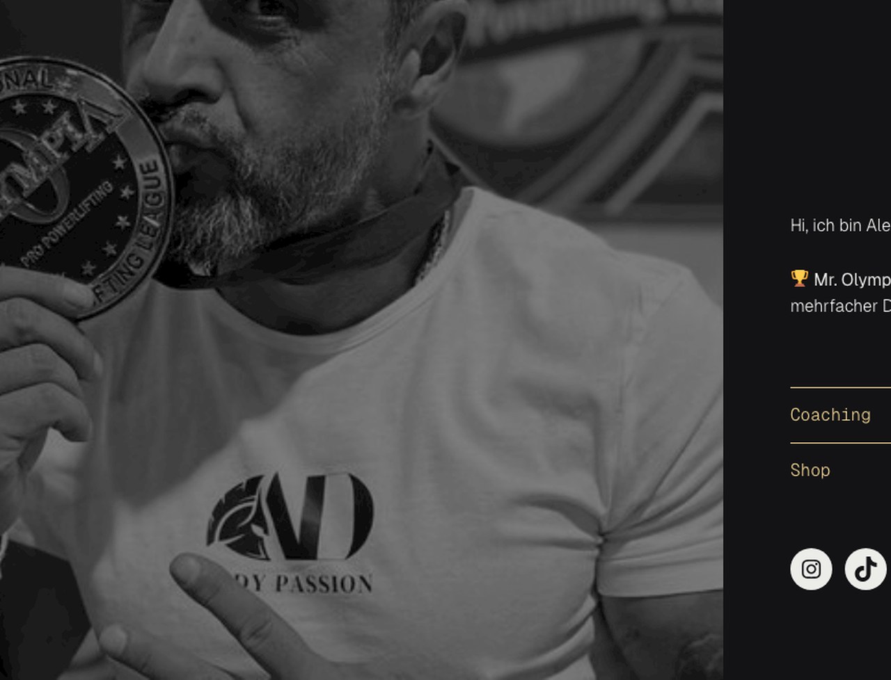AD Body Passion Website